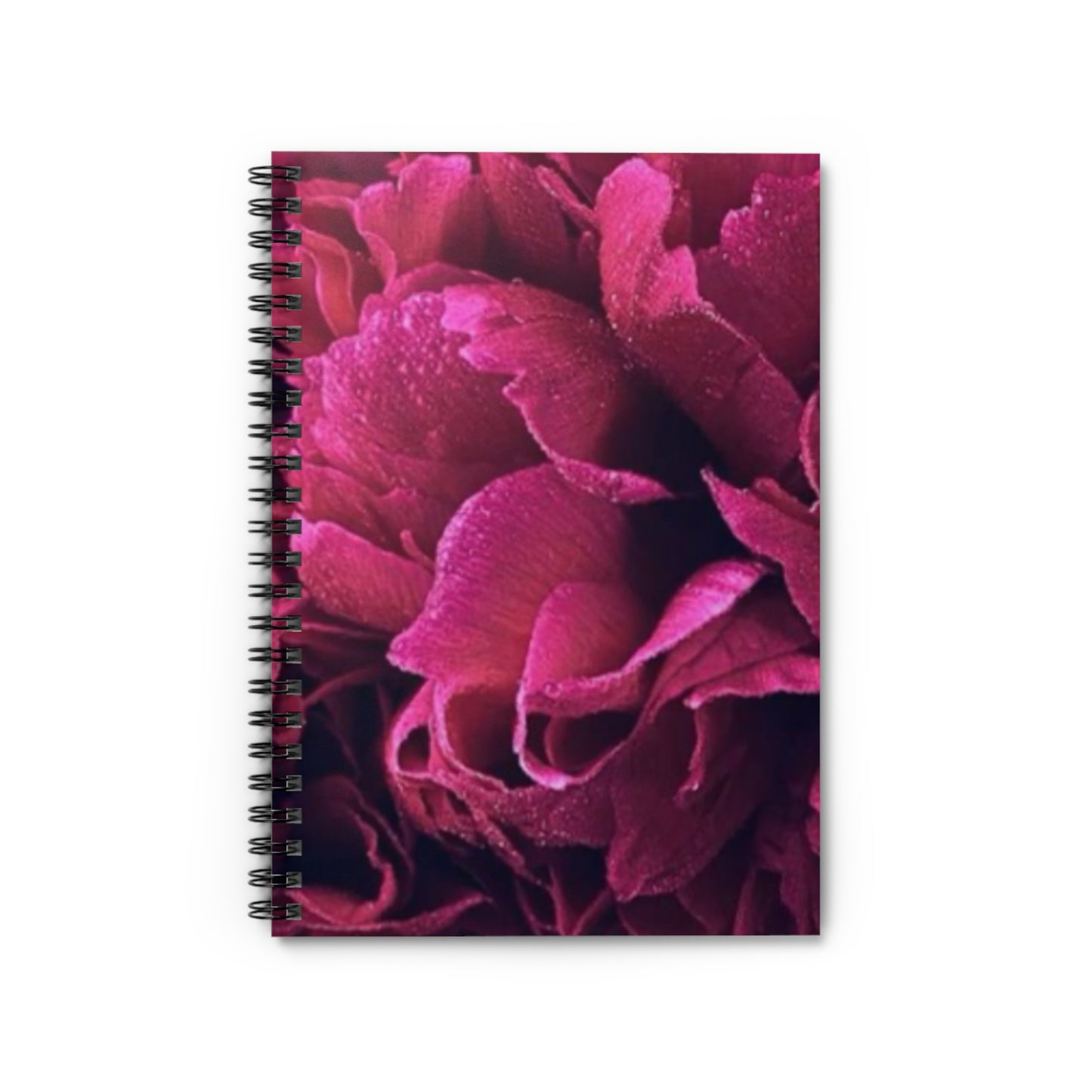 Magenta Floral-Themed Spiral Notebook-Ruled Line | Vibrant & Useful