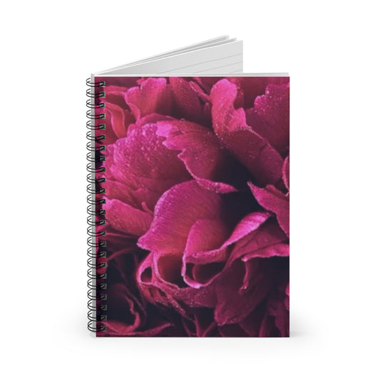 Magenta Floral-Themed Spiral Notebook-Ruled Line | Vibrant & Useful