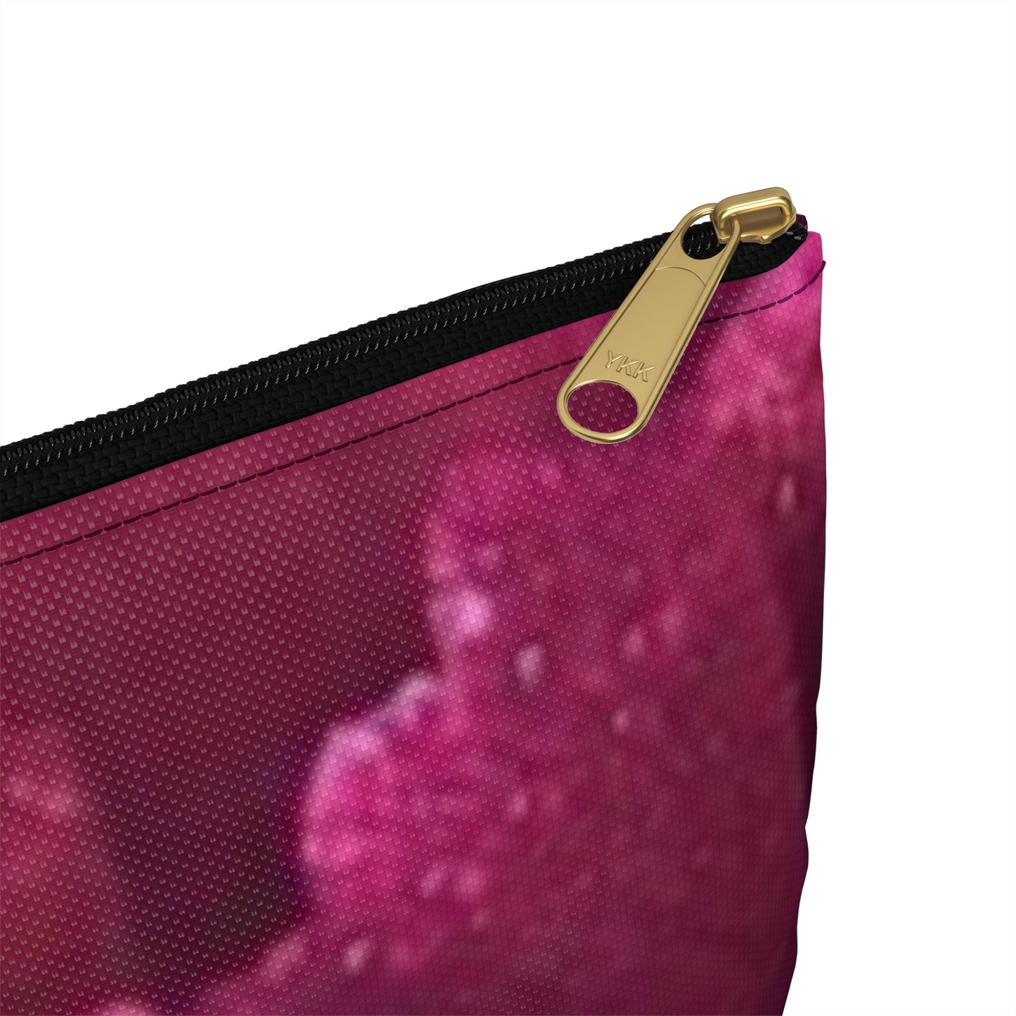 Magenta Floral Accessory Pouch – Bright & Bold