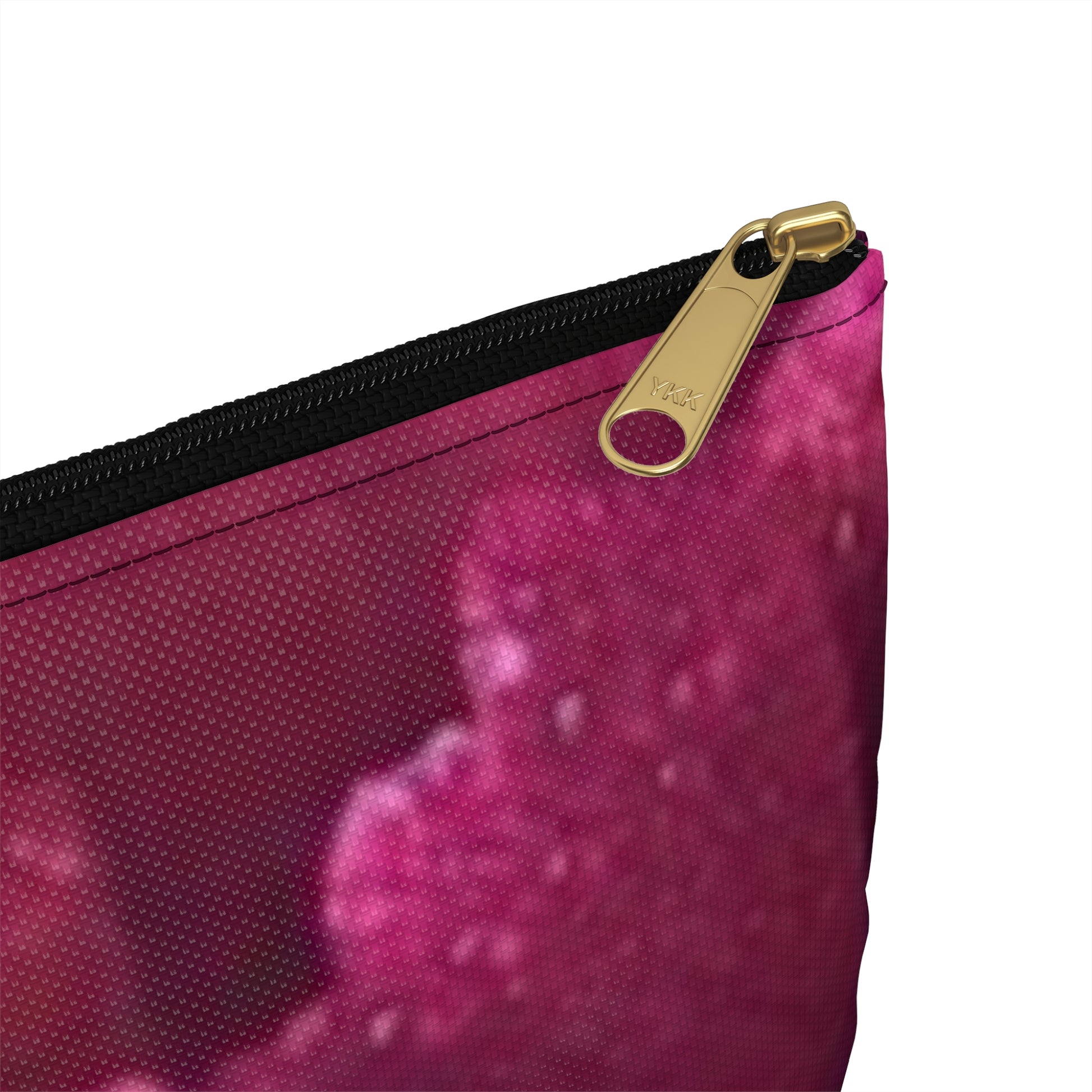 Magenta Floral Accessory Pouch – Bright & Bold