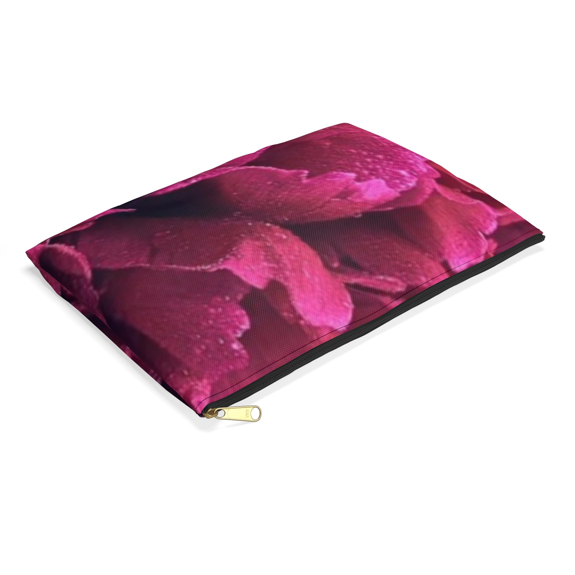 Magenta Floral Accessory Pouch – Bright & Bold