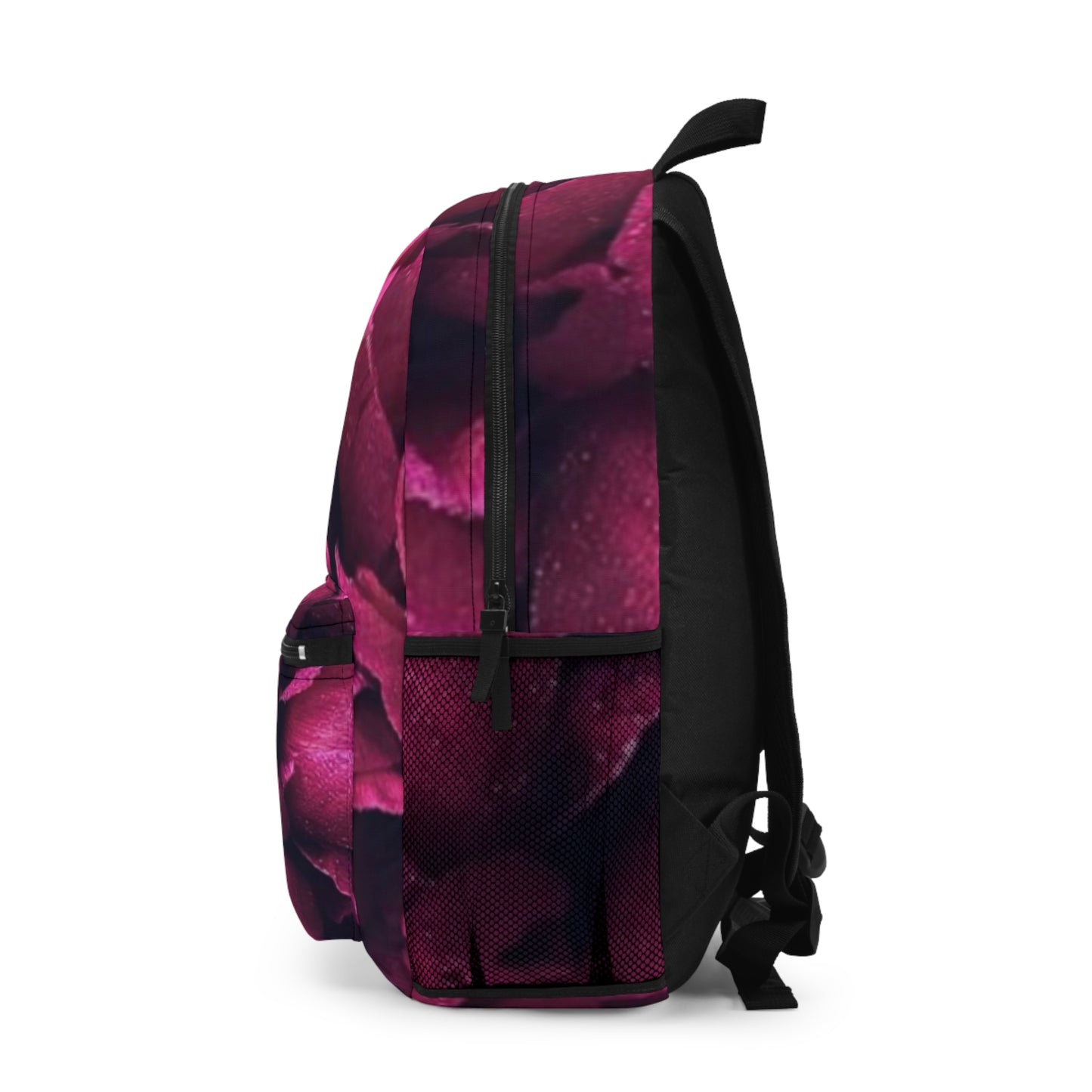 Magenta Floral Backpack for Travel