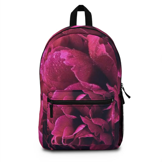 Magenta Floral Backpack for Travel