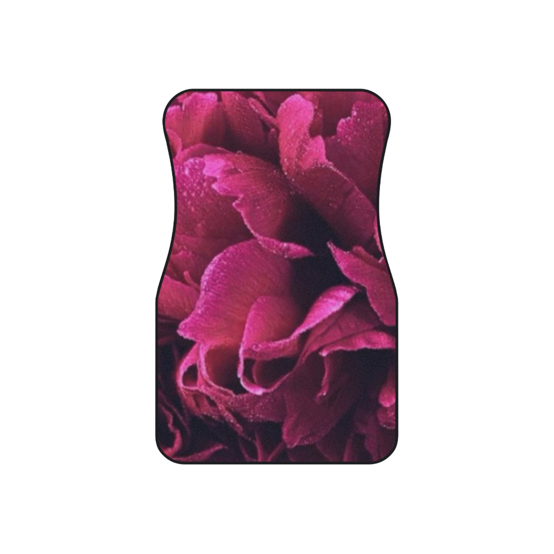 Magenta Floral Car Mats – Set of 4 | Stylish Car Floor Protection