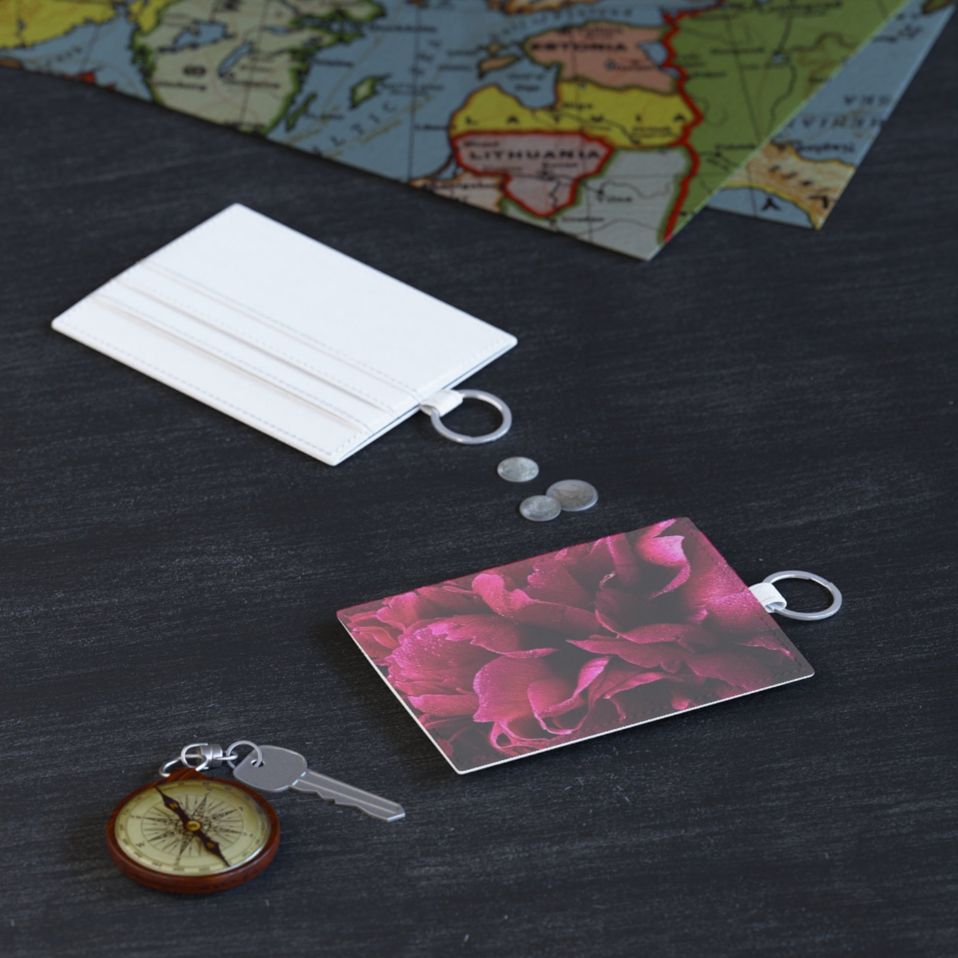  Magenta Floral Card Holder – Vibrant & Stylish