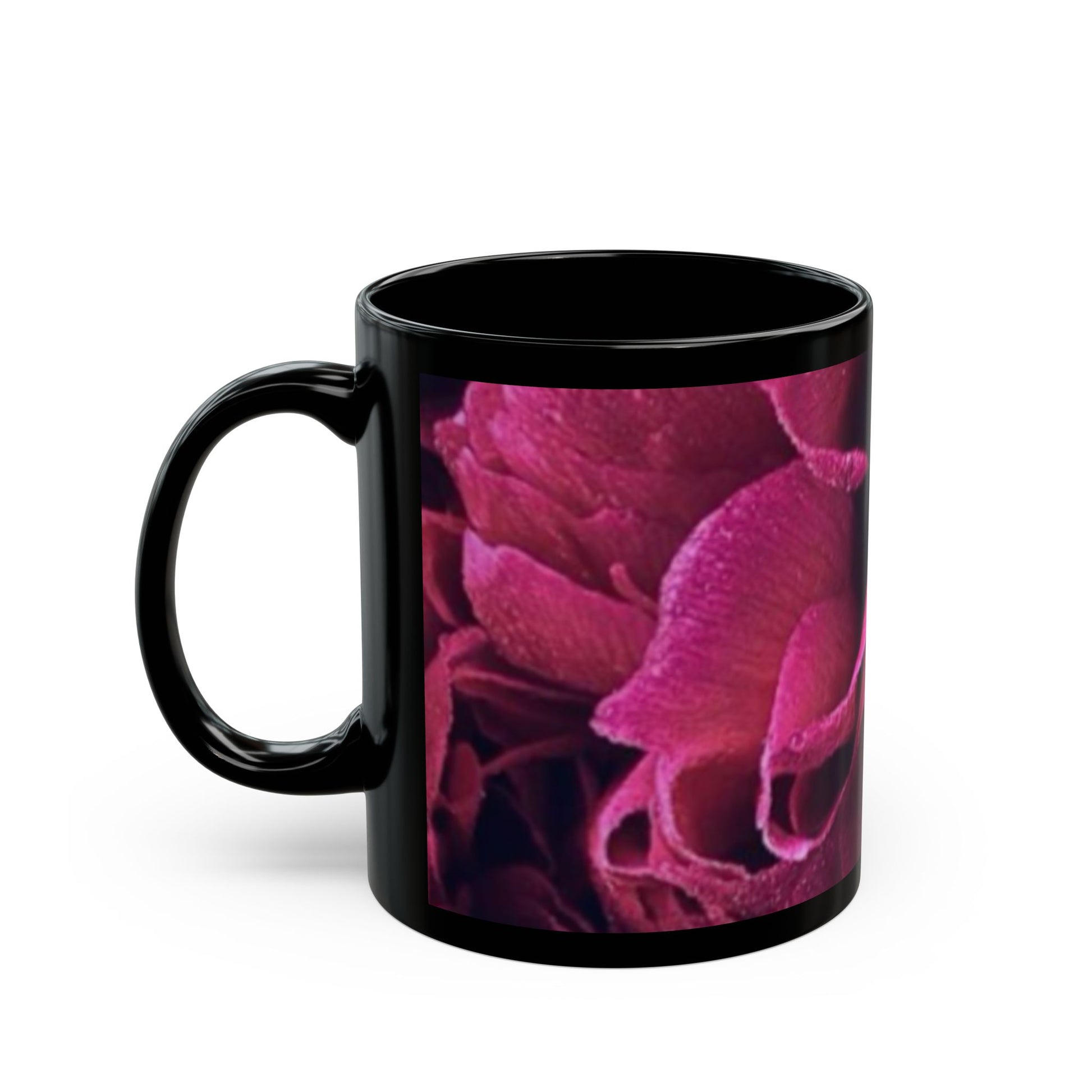 Magenta Floral Design Mug – Bold and Beautiful Gift Mug