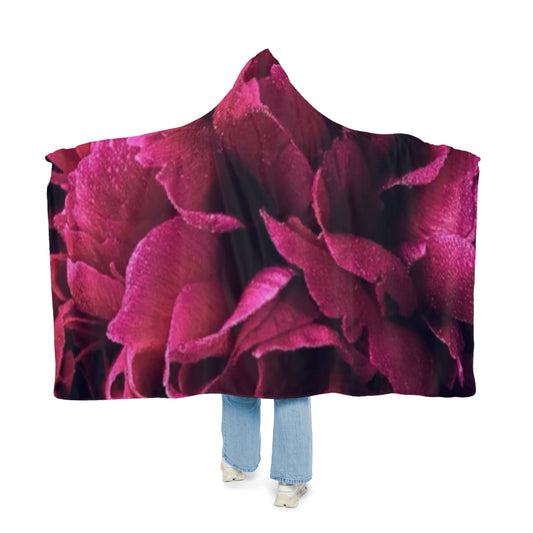 Magenta Floral Hooded Blanket – Bold, Beautiful & Cozy