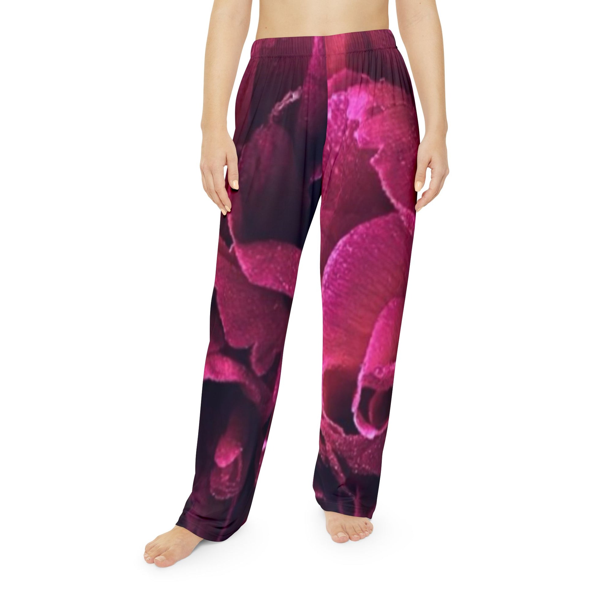 Magenta Cozy Floral Pajama Pant