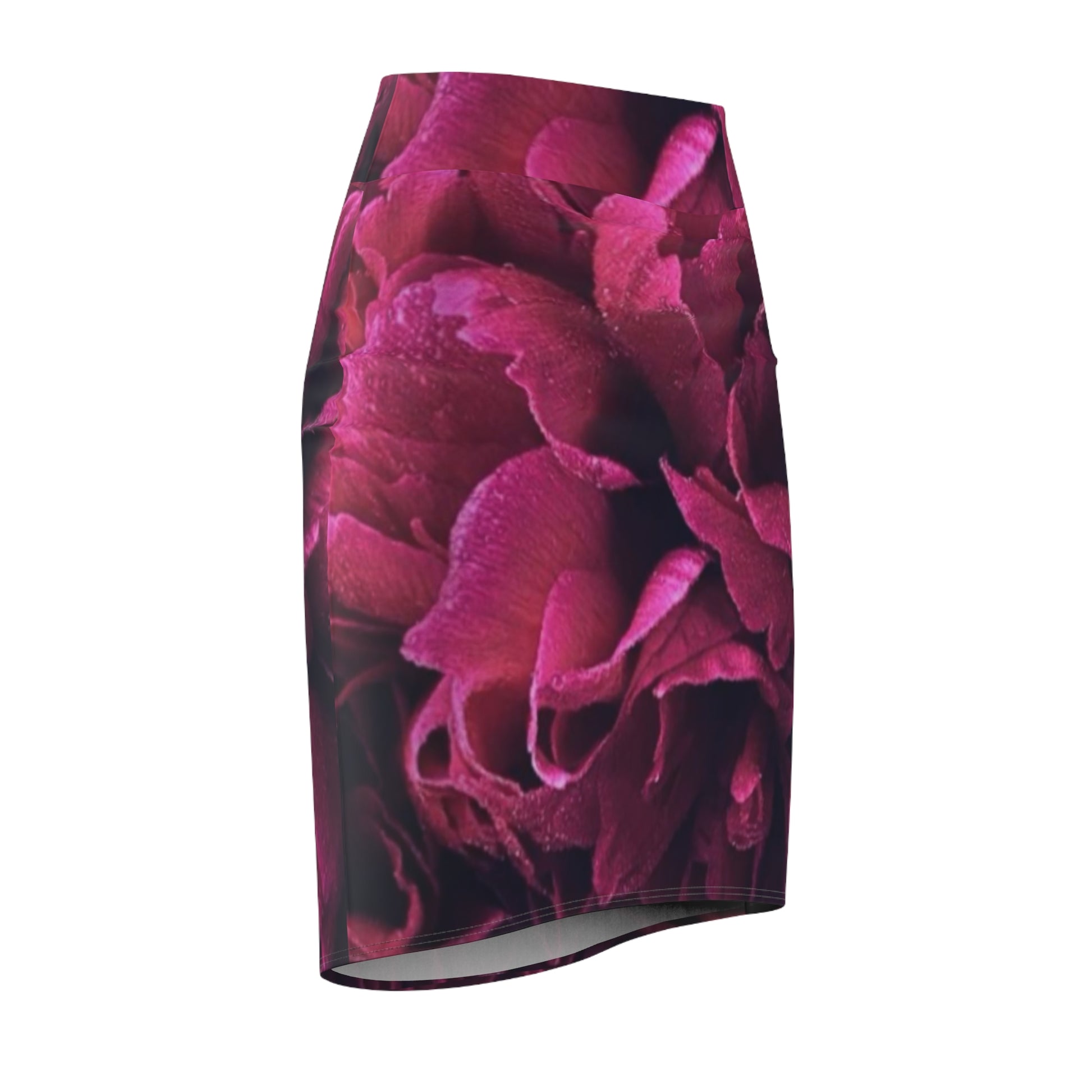 Magenta Floral Pencil Skirt – Bold & Beautiful