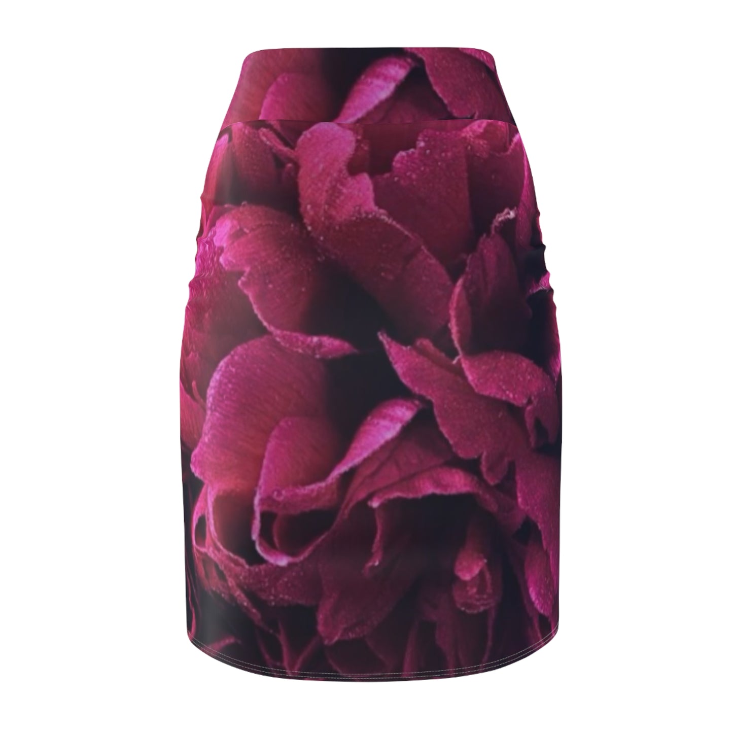 Magenta Floral Pencil Skirt – Bold & Beautiful