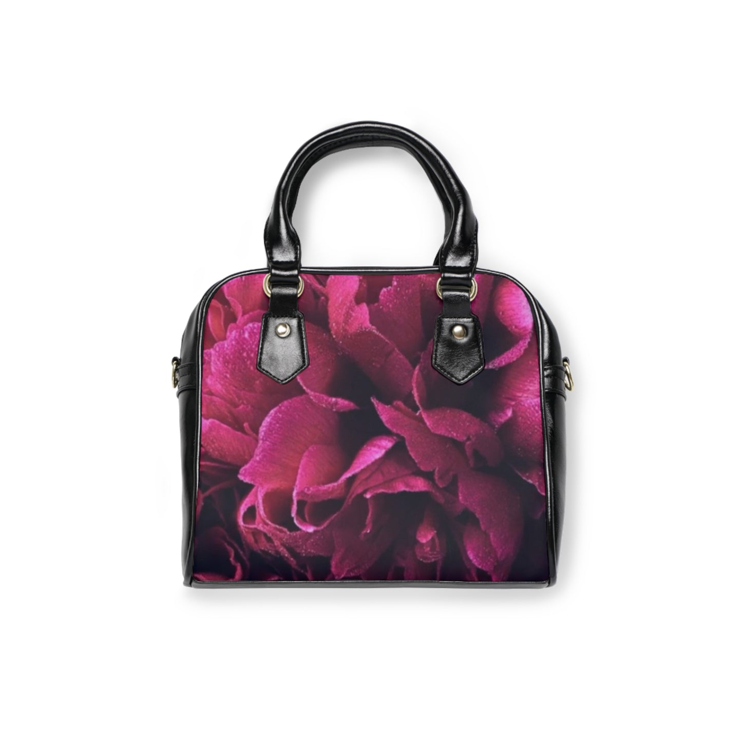Magenta Floral Shoulder Handbag – Vibrant & Fun