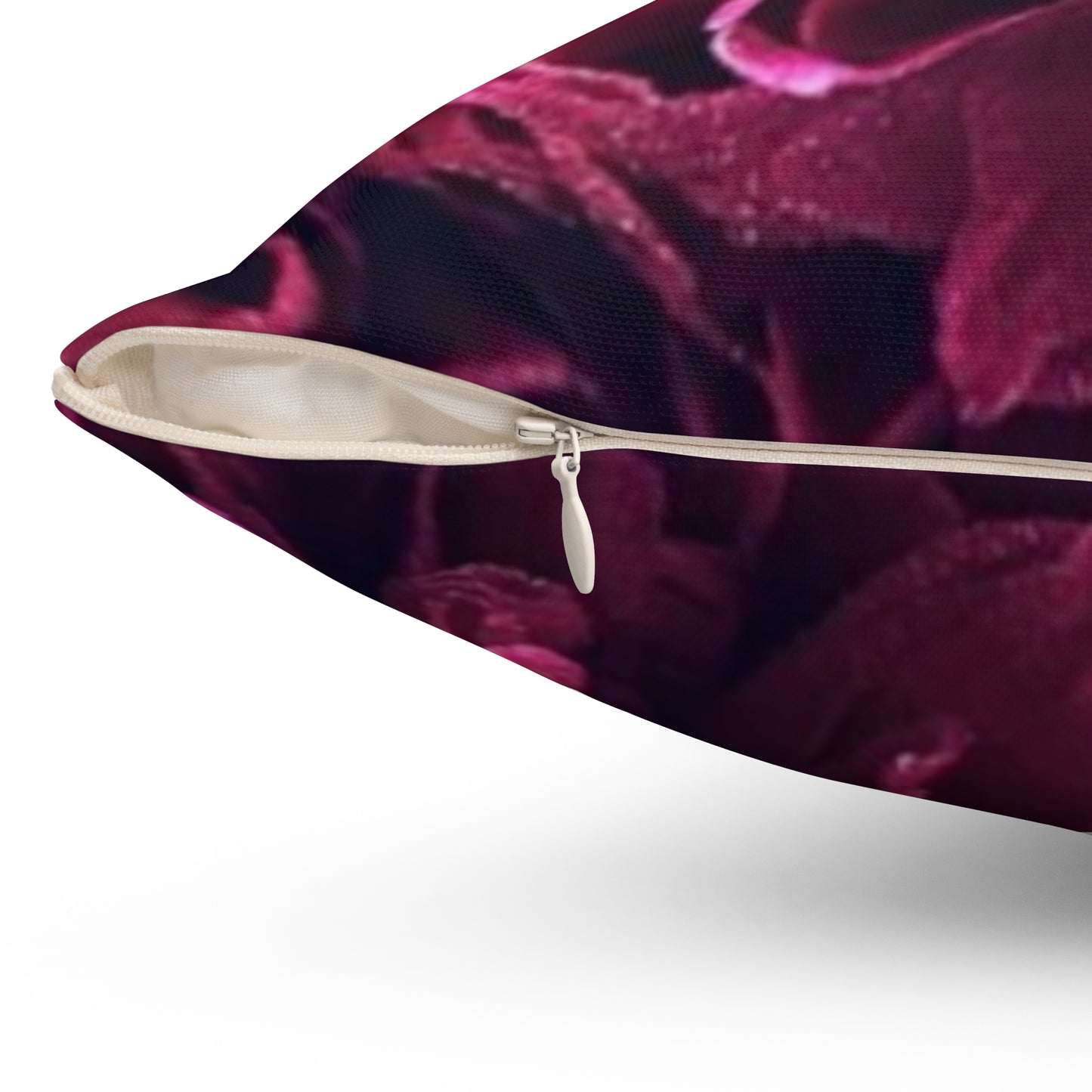 Magenta Floral Square Pillow – Bright, Modern Design