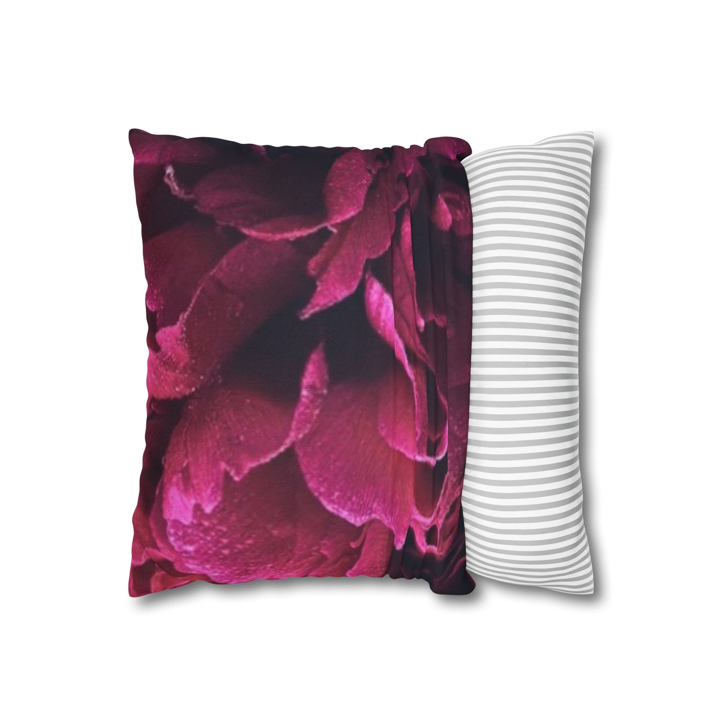Magenta Floral Square Pillowcase