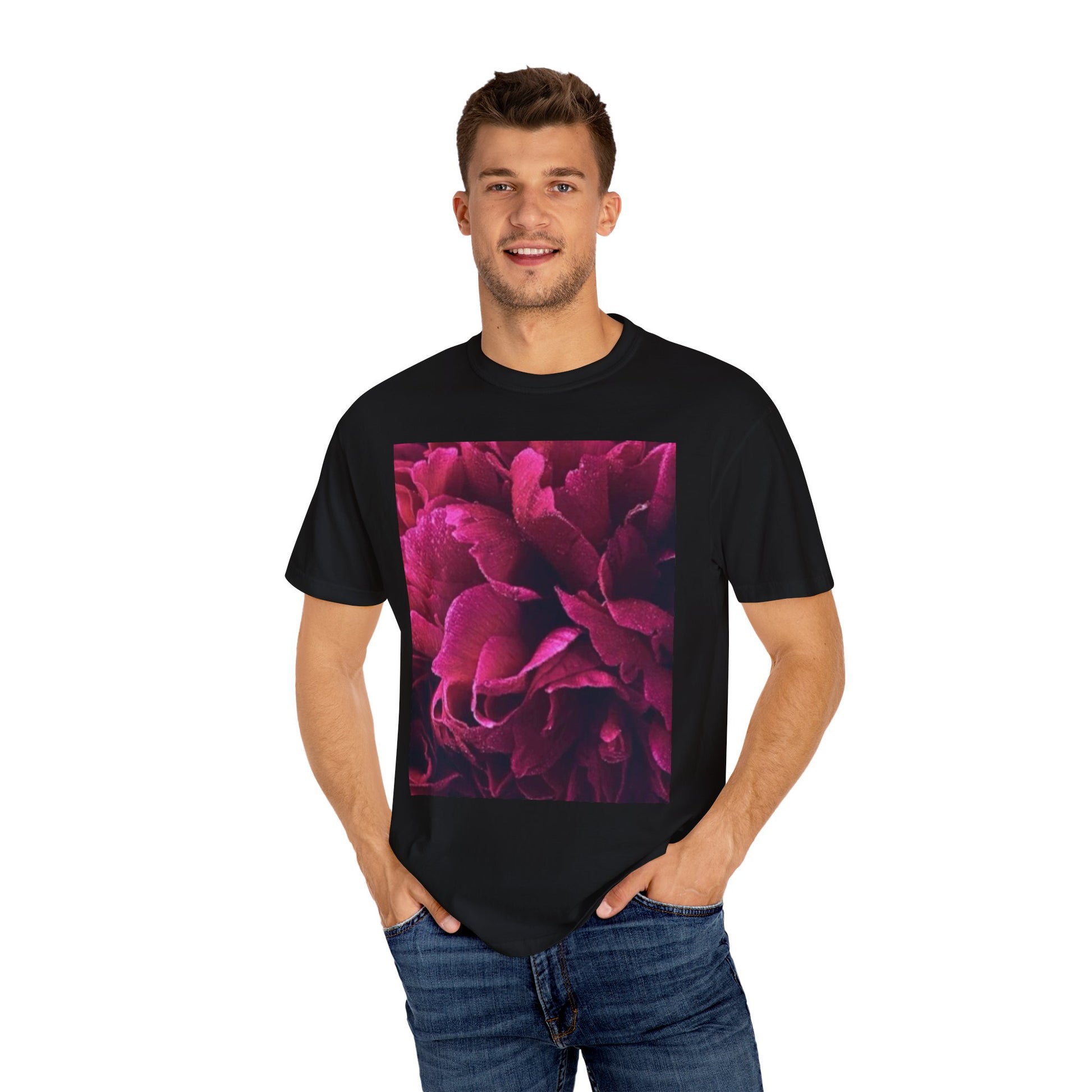 Magenta Floral T-shirt Relaxed Fit