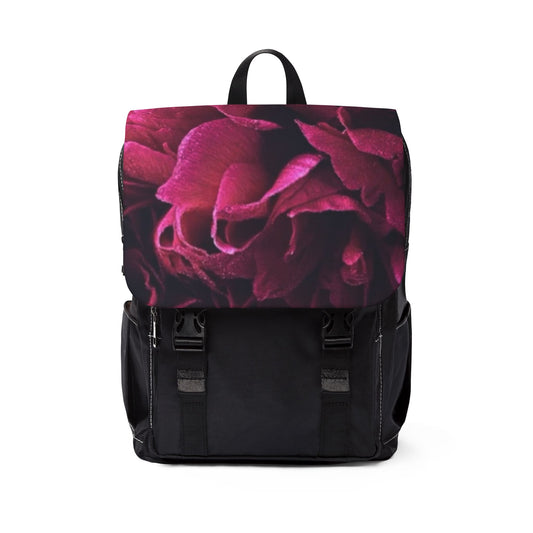 Magenta Floral Unisex Flap Backpack – Bold & Beautiful