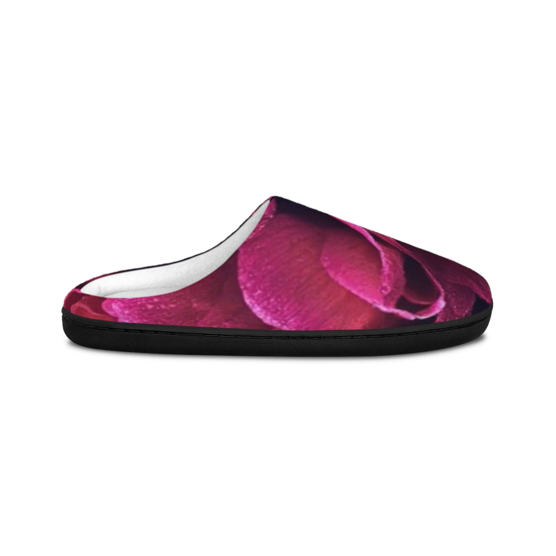 Magenta Soft Floral Slippers – Bold & Soft Comfort