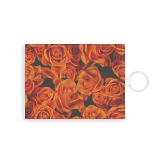 Orange Roses Floral Card Holder 