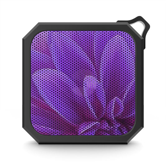 Outdoor Bluetooth Speaker – Purple Dahlia Print, Waterproof & Compact