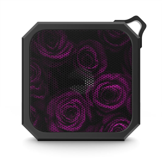  Outdoor Bluetooth Speaker – Dark Purple Roses, IPX6 Waterproof & Compact
