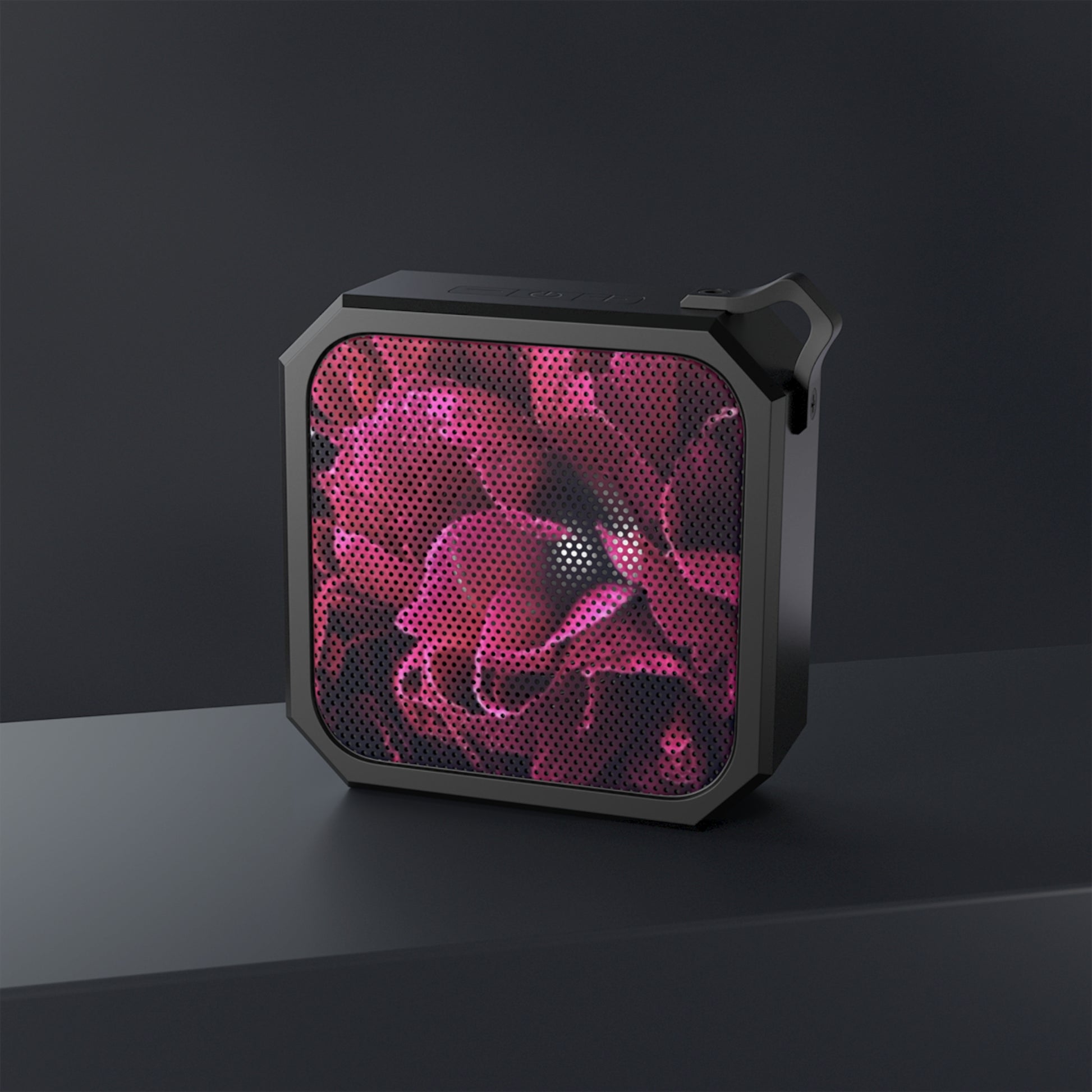 Outdoor Bluetooth Speaker – Magenta Floral Design, Waterproof & Bluetooth 5.0
