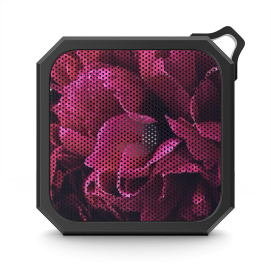 Outdoor Bluetooth Speaker – Magenta Floral Design, Waterproof & Bluetooth 5.0