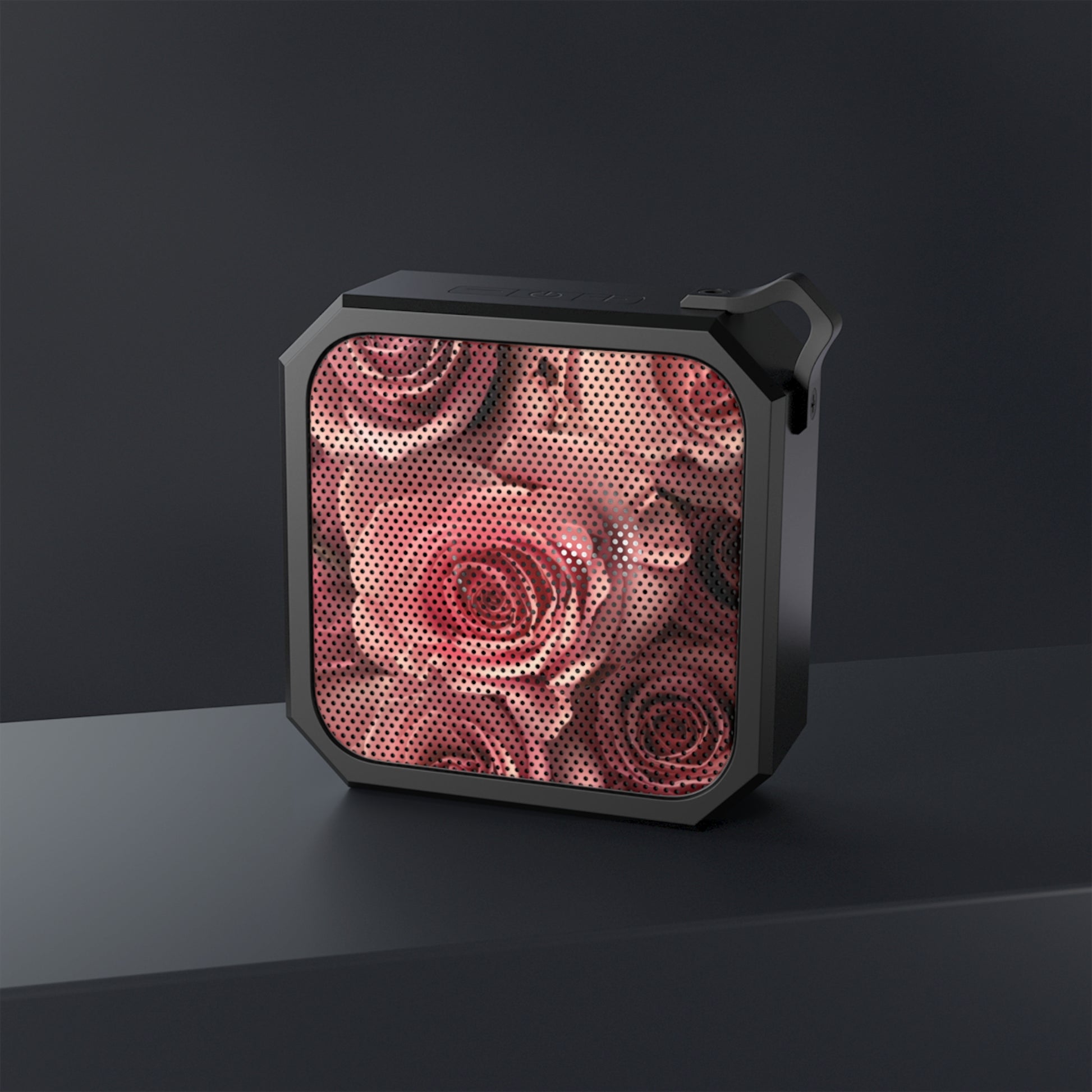 Outdoor Bluetooth Speaker – Pink Roses Design, Waterproof & On-the-Go