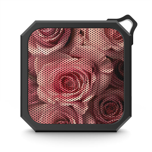 Outdoor Bluetooth Speaker – Pink Roses Design, Waterproof & On-the-Go