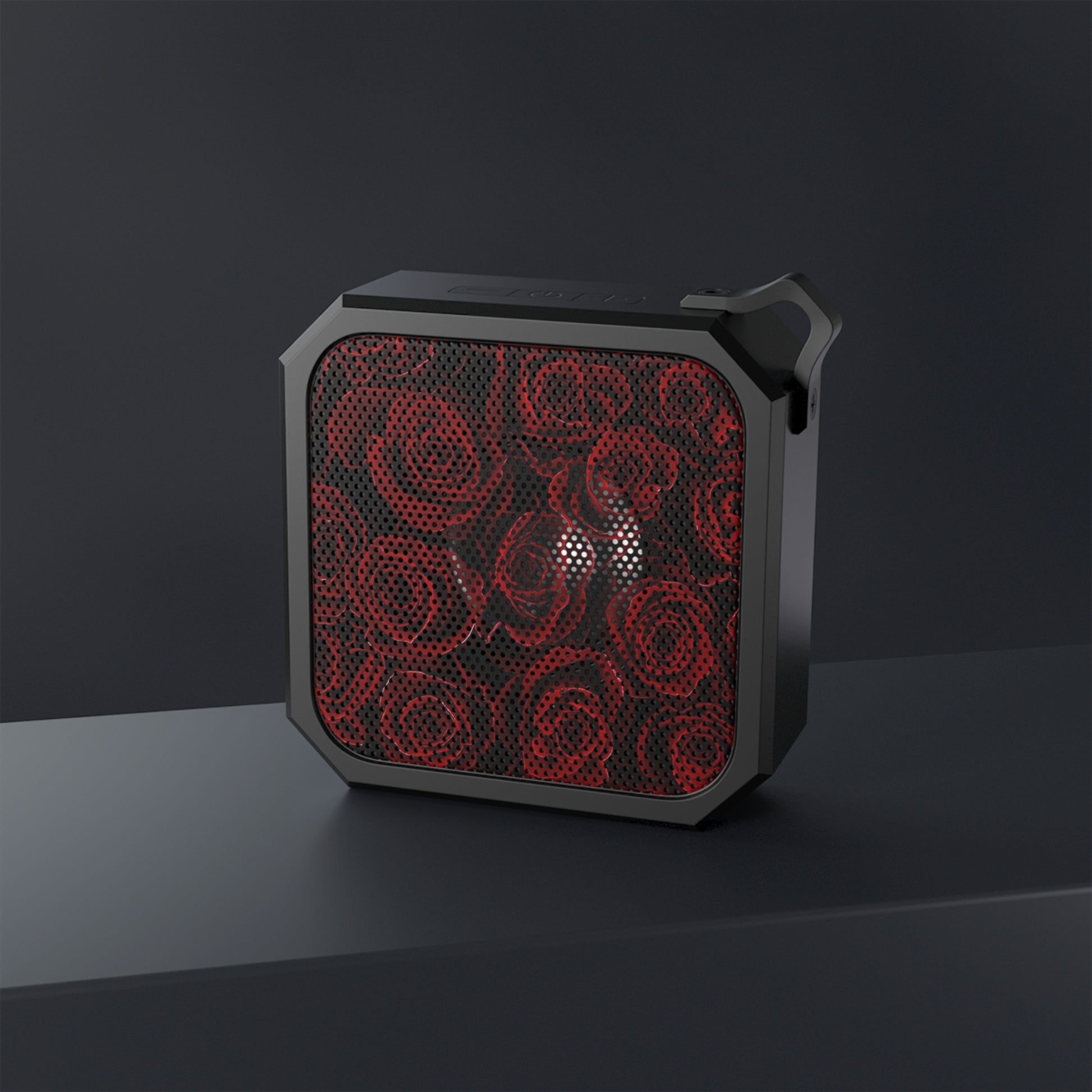 Outdoor Bluetooth Speaker – Red Roses Floral Design, Compact & Portable