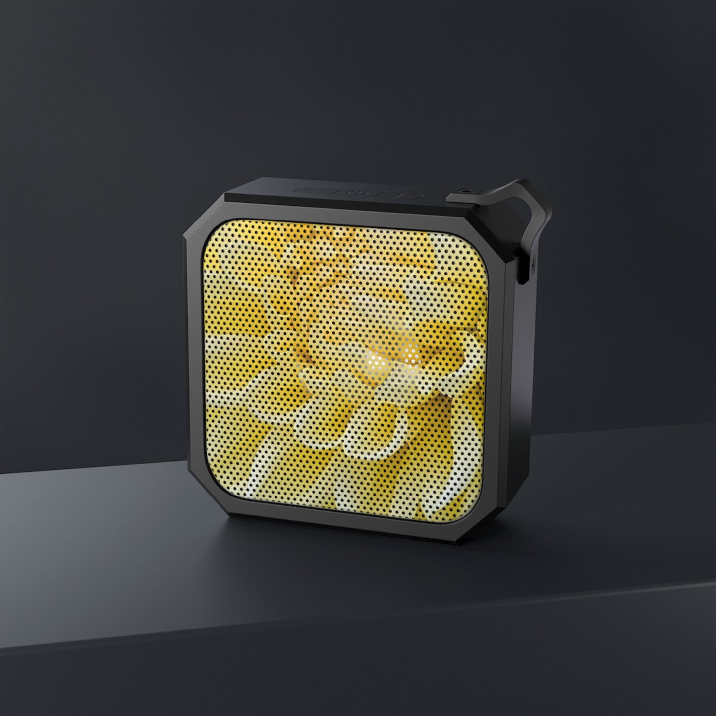 Outdoor Bluetooth Speaker – Yellow Dahlia Floral Design, Waterproof & Stylish