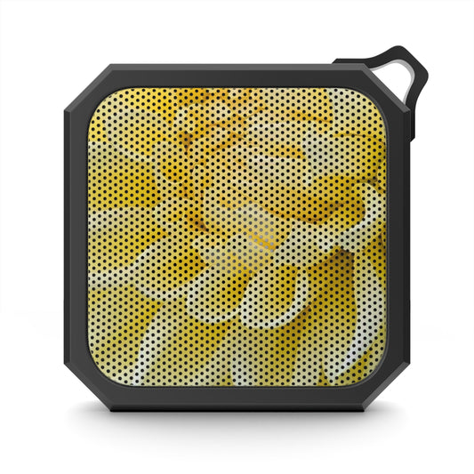 Outdoor Bluetooth Speaker – Yellow Dahlia Floral Design, Waterproof & Stylish