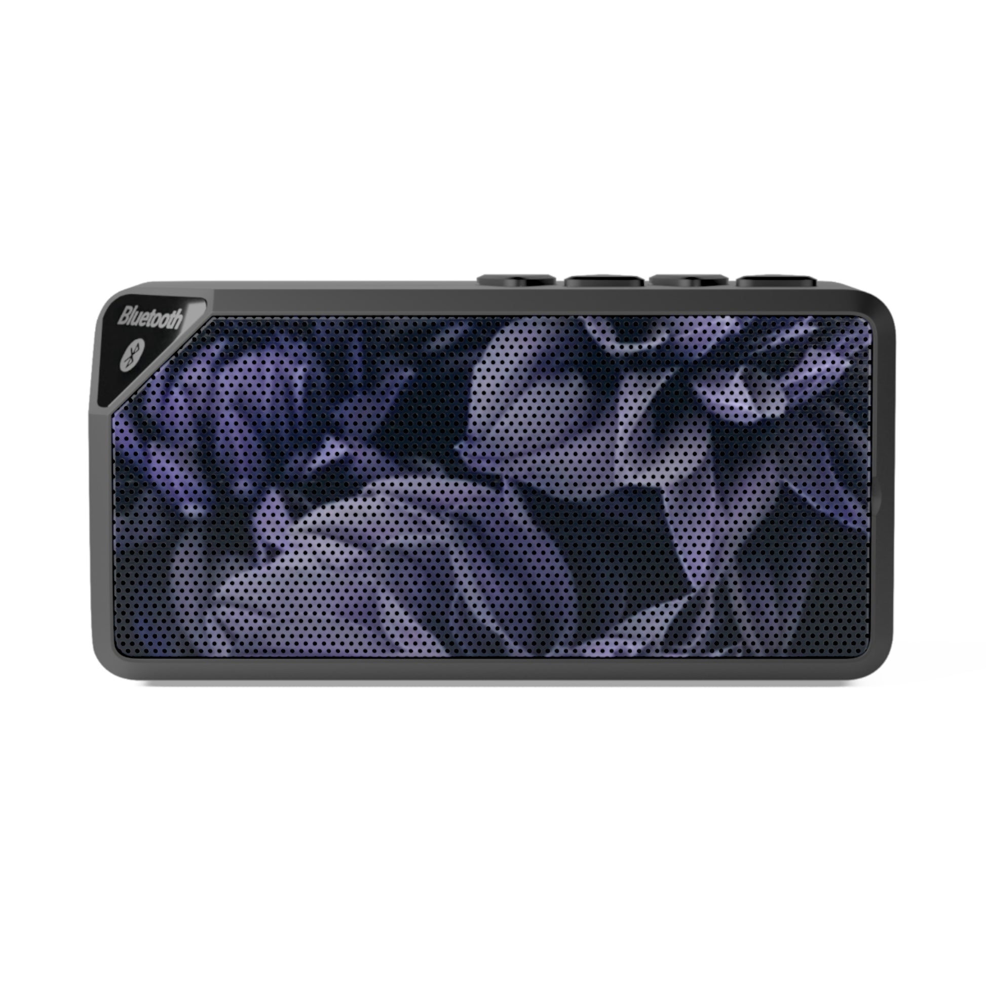 Portable Floral Bluetooth Speaker – Blue Dahlia Design
