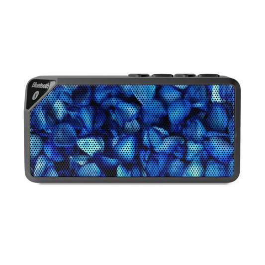 Portable Floral Bluetooth Speaker – Blue Petal Design