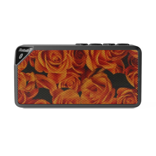  Portable Floral Bluetooth Speaker – Orange Roses Design