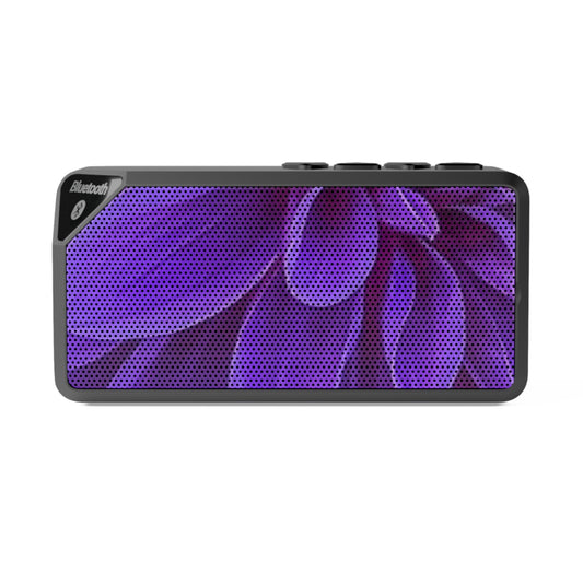 Portable Floral Bluetooth Speaker – Purple Dahlia Design