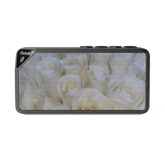 Portable Floral Bluetooth Speaker – White Roses Design