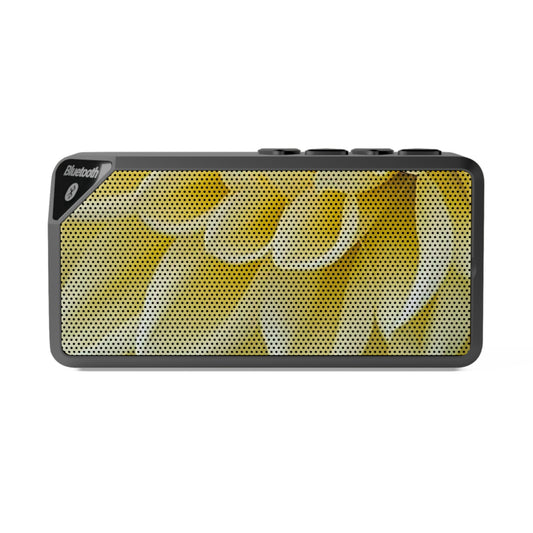 Portable Floral Bluetooth Speaker – Yellow Dahlia Design