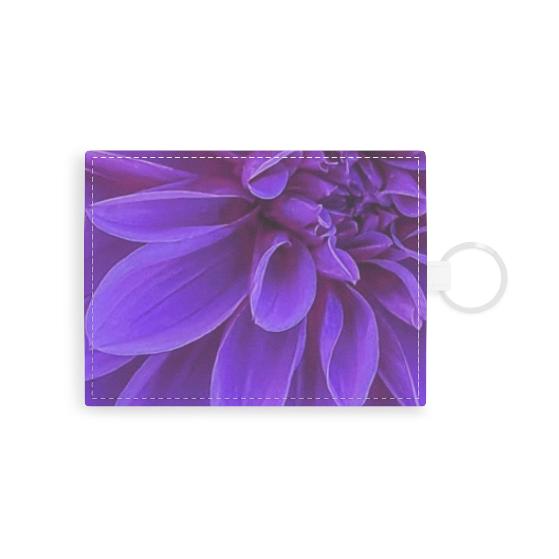 Purple Dahlia Floral Card Holder 
