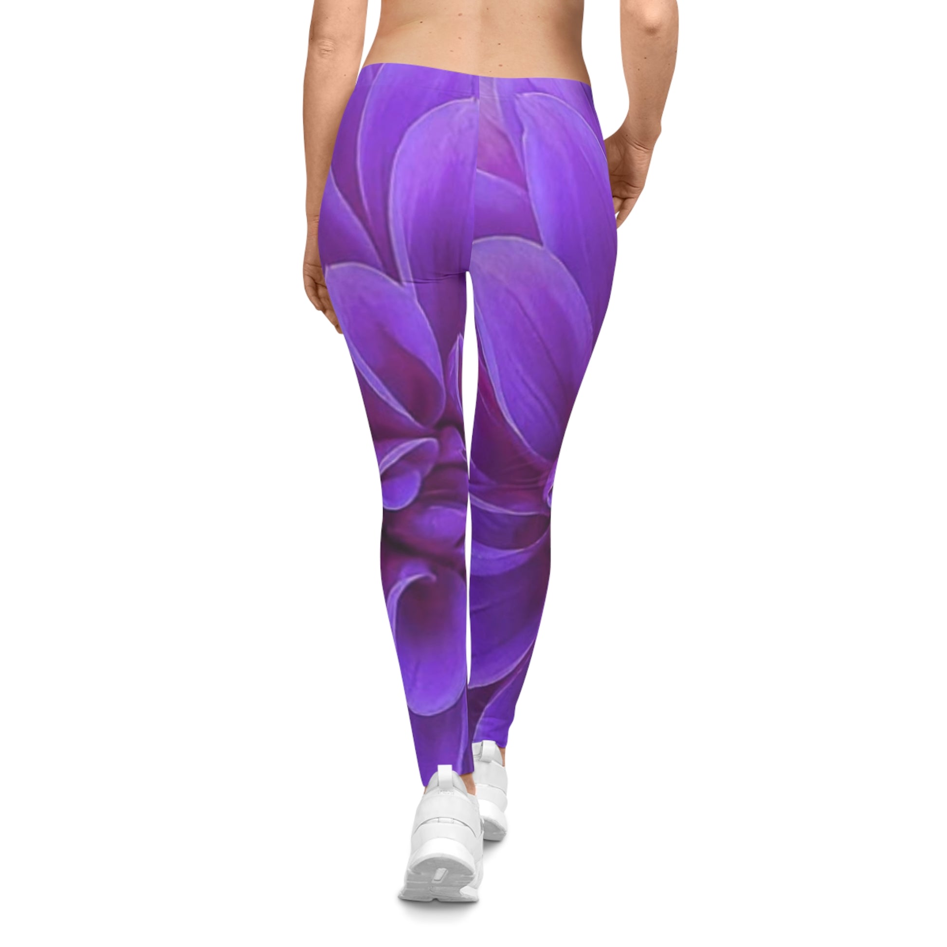 Purple Dahlia Comfortable Floral Casual Leggings