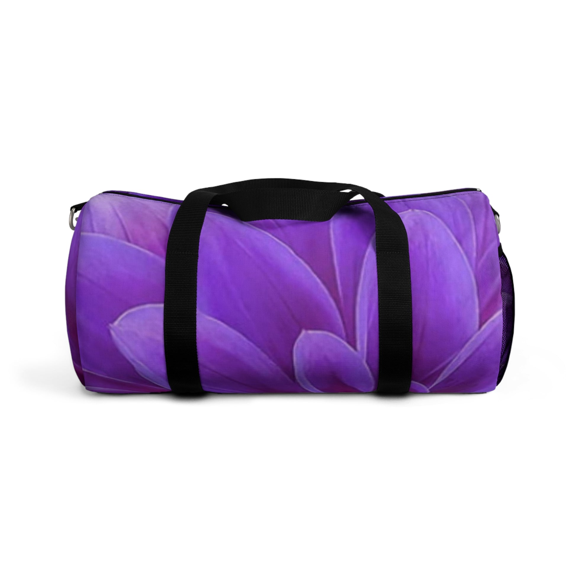 Purple Dahlia Floral Duffel Bag for Gym
