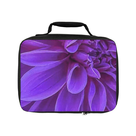 Purple Dahlia Floral Lunch Bag – Fresh & Feminine