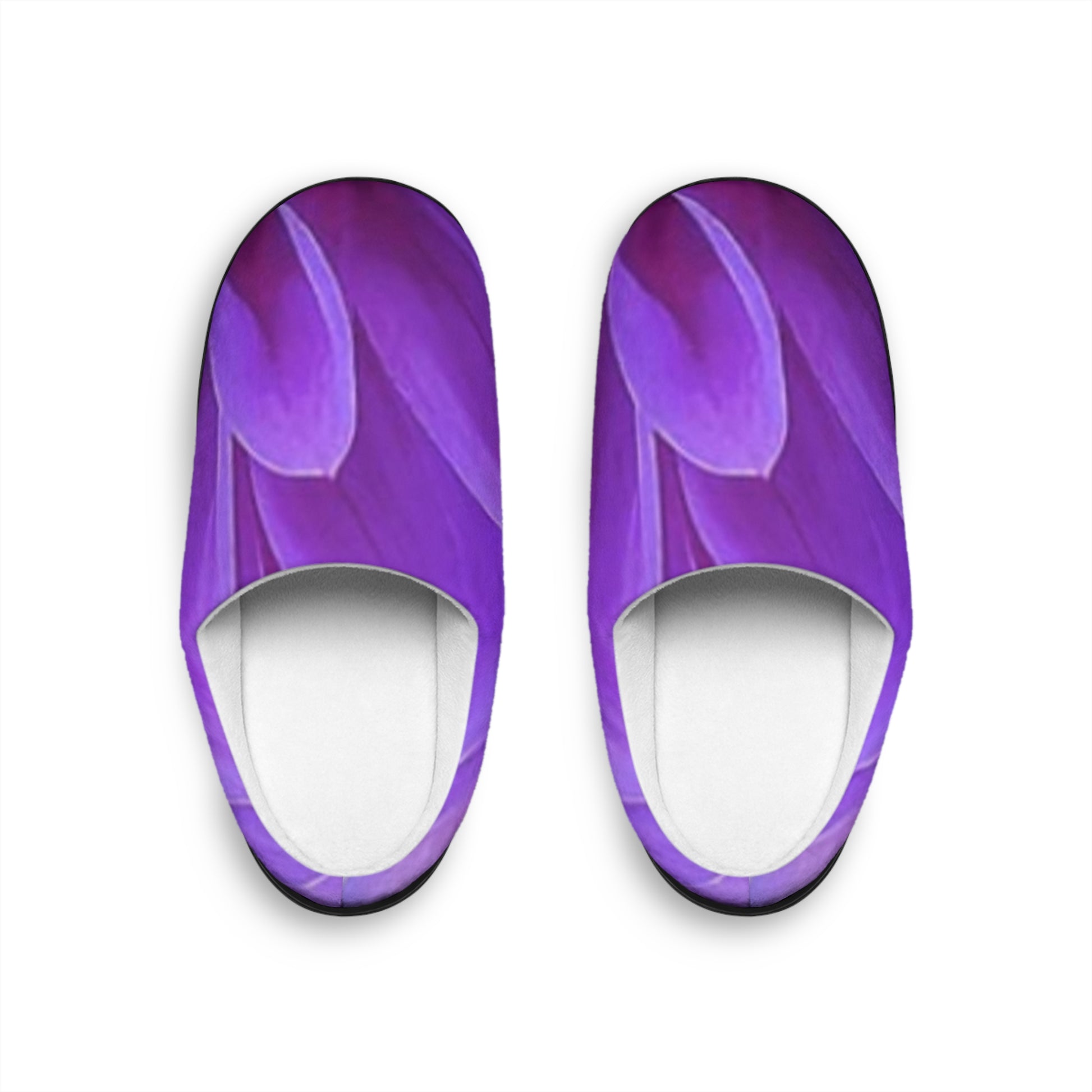 Purple Dahlia Soft Floral Slippers – Elegant Everyday Comfort