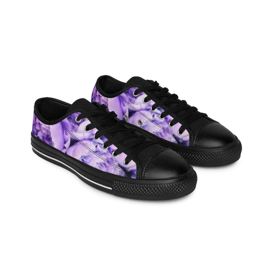Purple Peony Comfortable Floral Sneakers – Fresh & Feminine