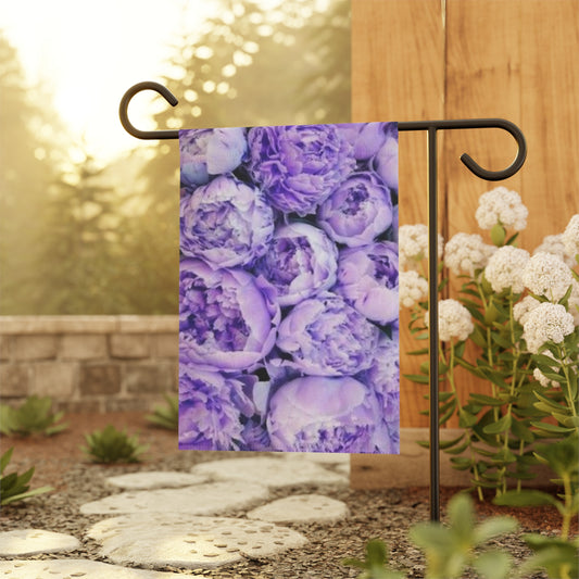 Purple Peony Floral Garden and House Banner – Soft Floral Touch