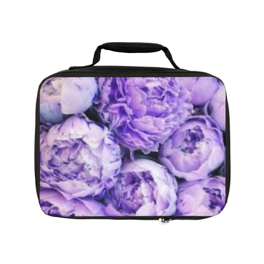 Purple Peony Floral Lunch Bag – Cute & Functional