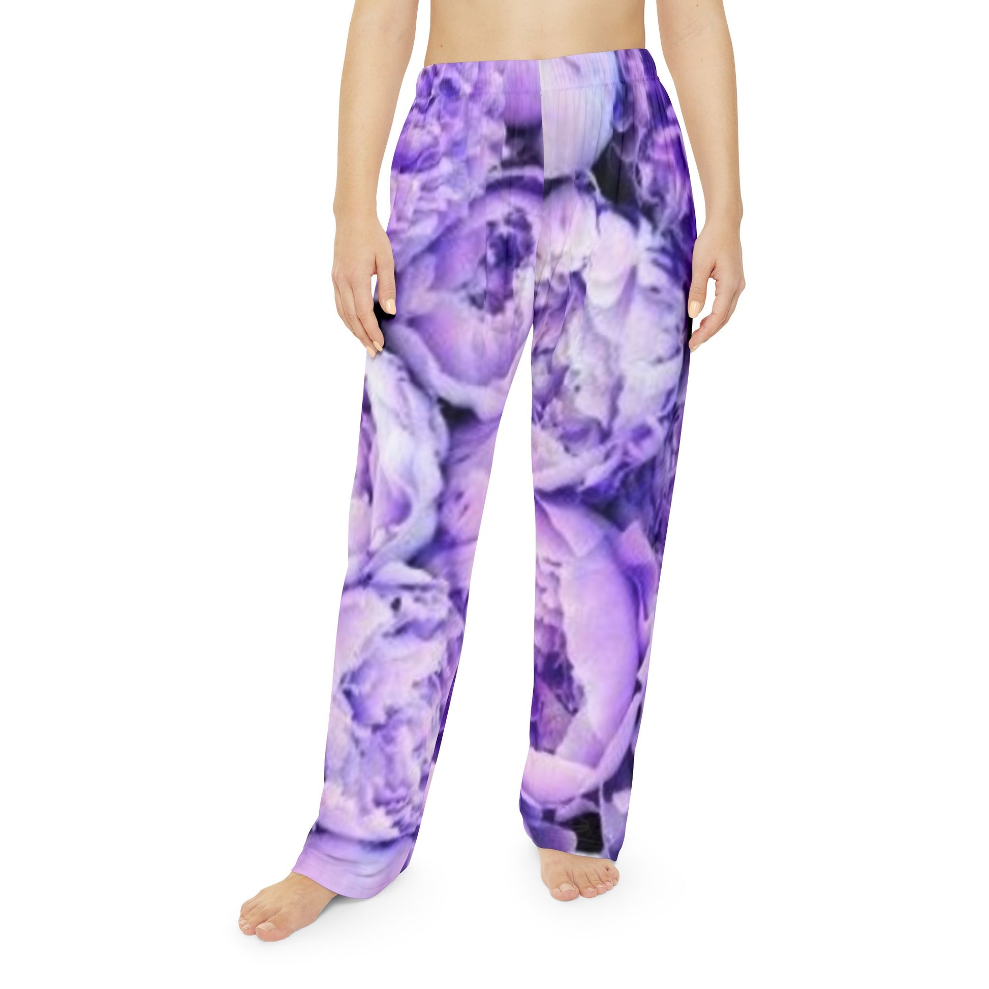 Purple Peony Cozy Floral Pajama Pant