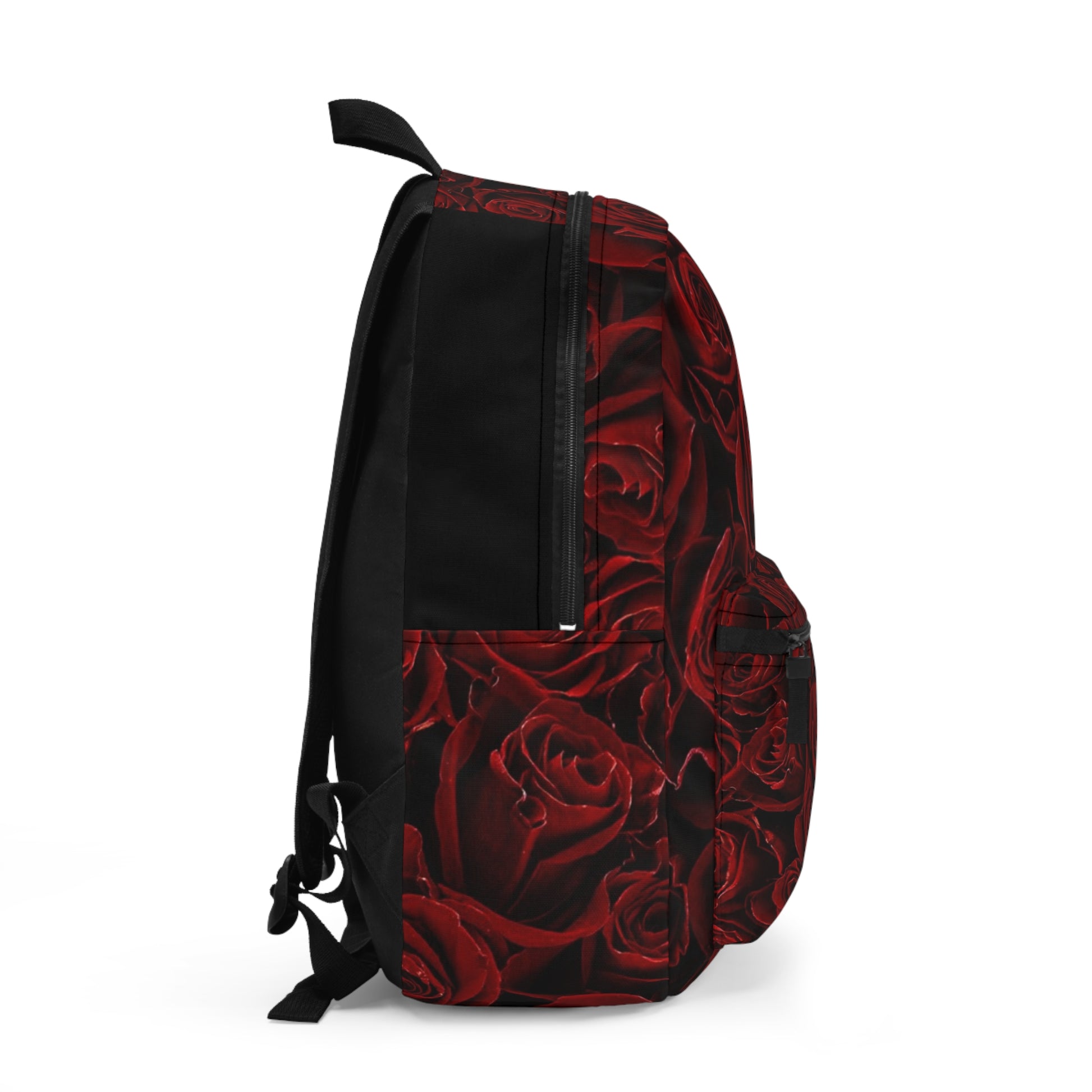 Red Roses Floral Backpack for Travel