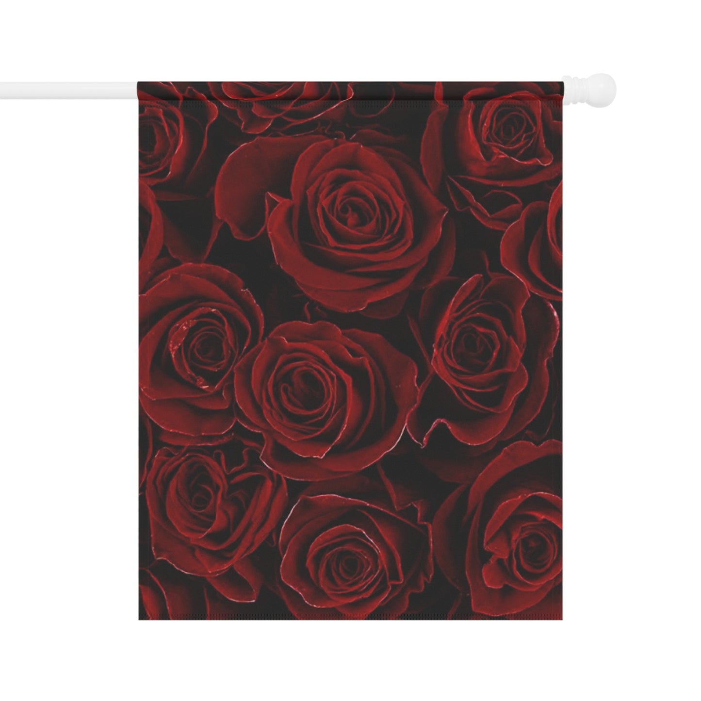 Red Roses Floral Garden and House Banner – Classic Outdoor Decor