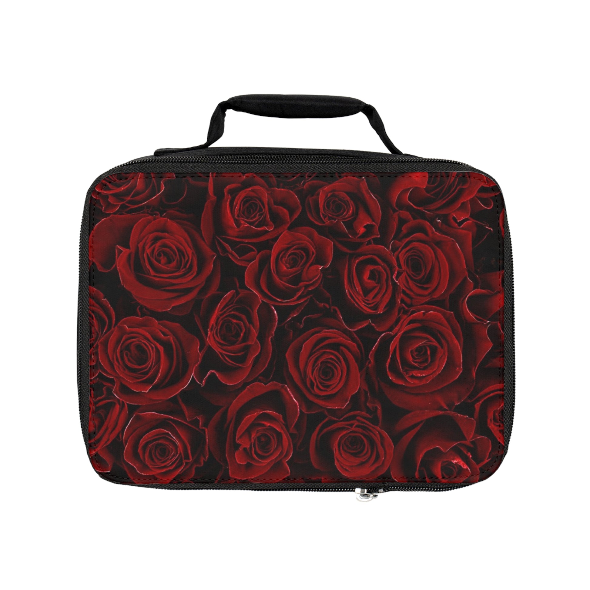 Red Roses Floral Lunch Bag – Vibrant & Practical