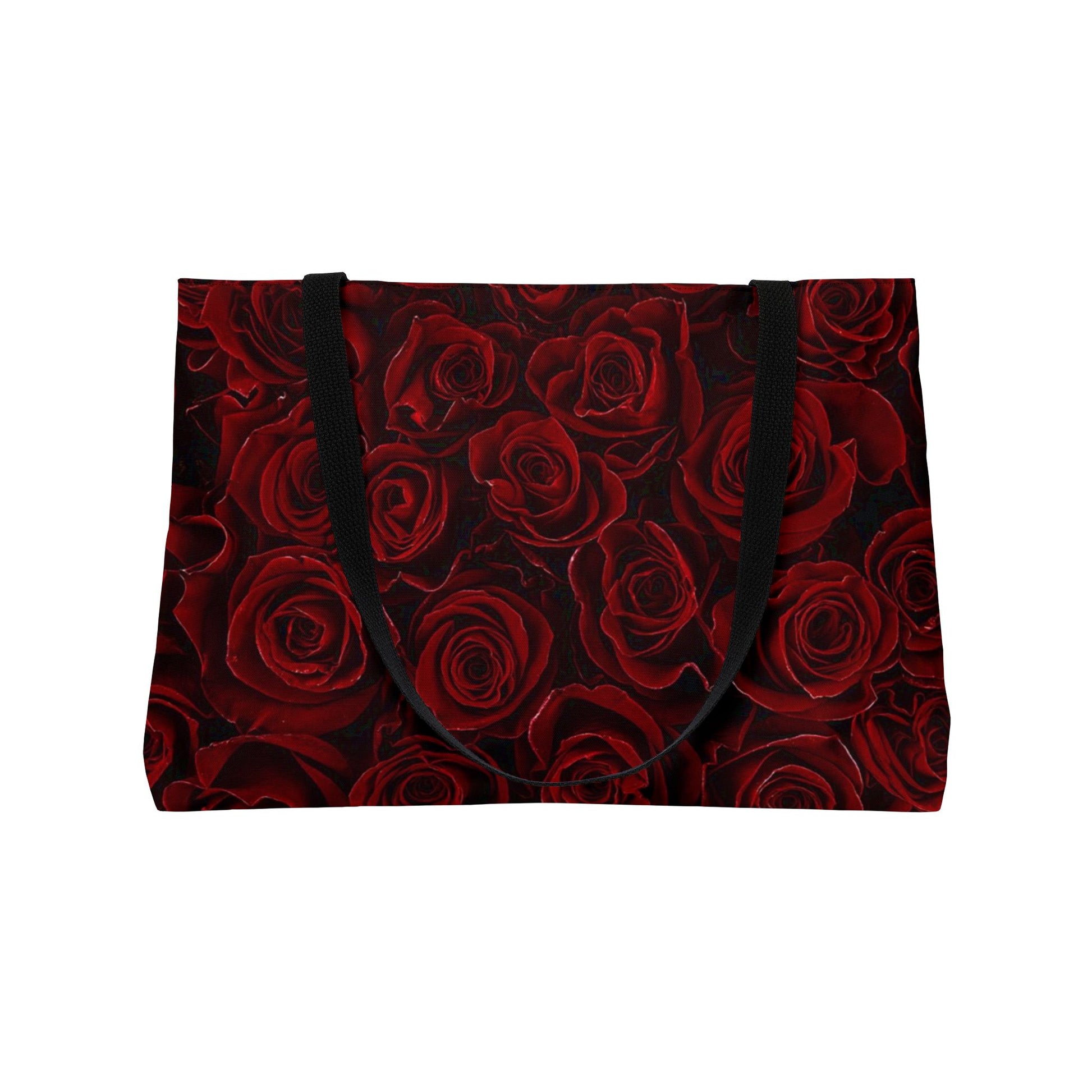 Red Roses Floral Rectangle Tote – Bold and Functional