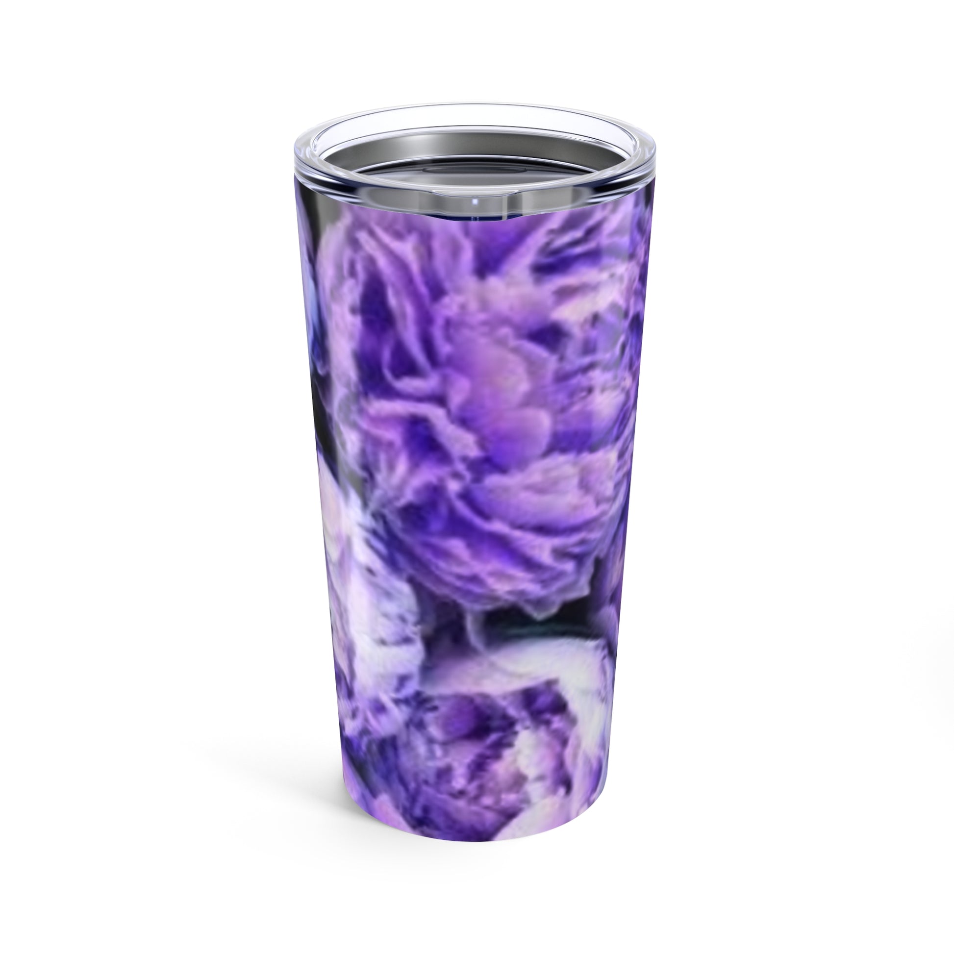 Stainless Steel Floral Tumbler 20 oz – Purple Peony
